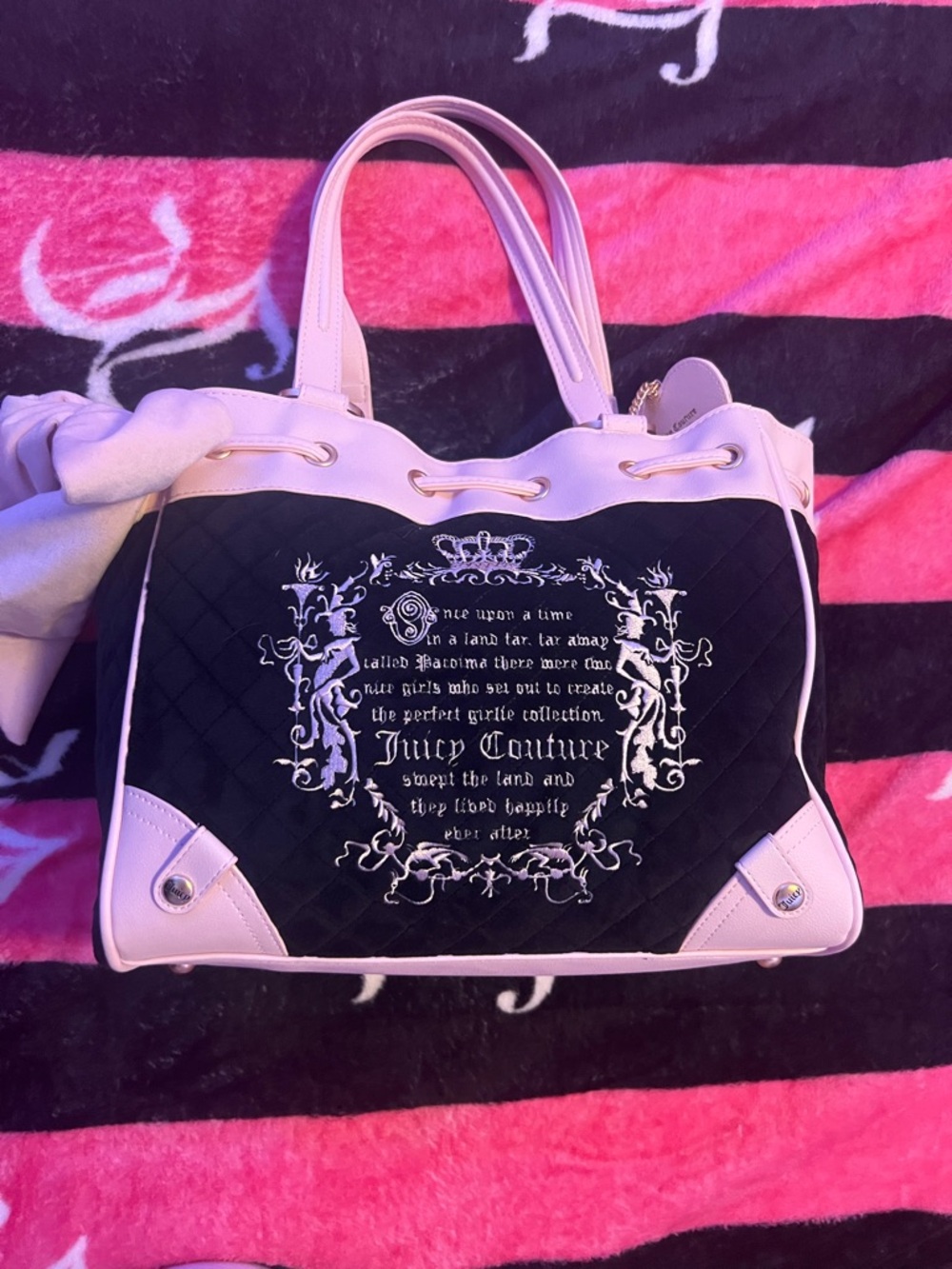 Juicy Couture Black and Pink Daydreamer